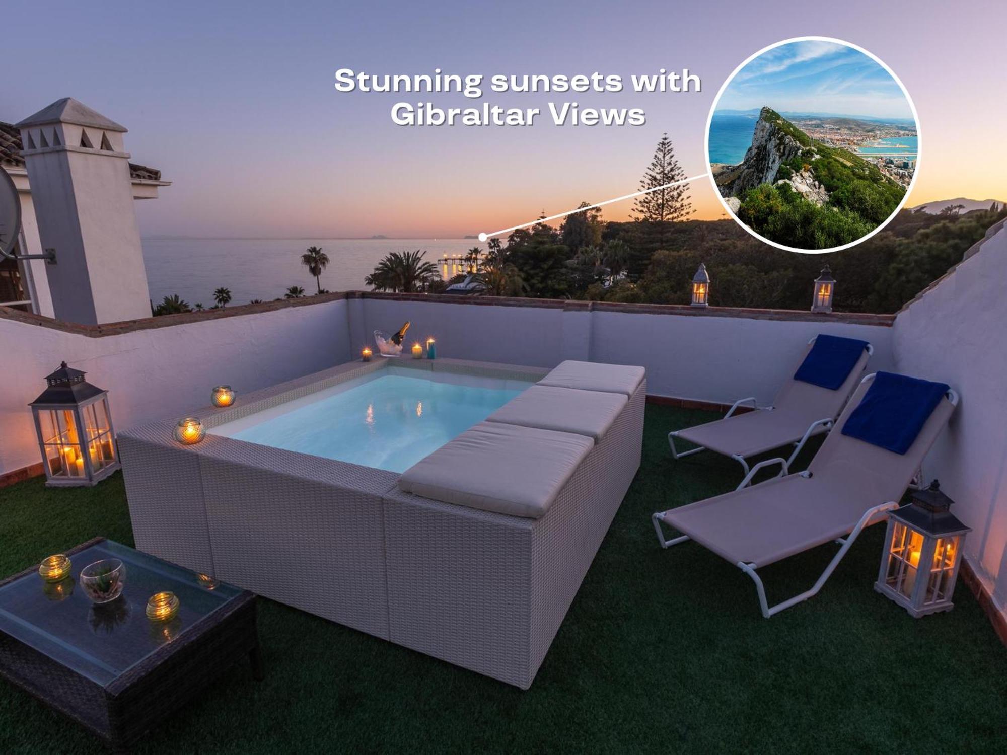 Vacation I Canas Beachfront Haven, Sea View, Jacuzzi, Golden Mile, Duplex Penthouse, 24-7 Security Lägenhet